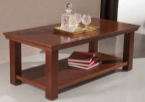 Coffee Table 120 cm with Shelf – Cherry
