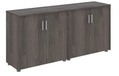 Credenza 4 Doors with Lock 180 cm – Grey Oak