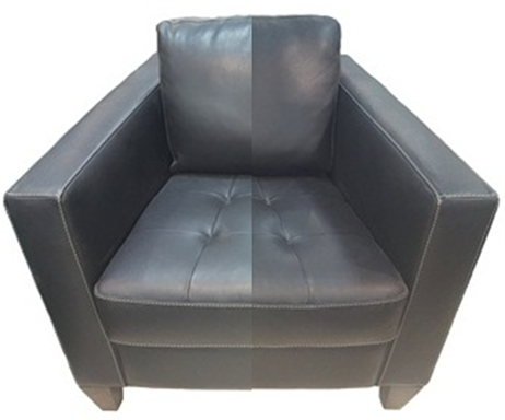 Leather Tub Armchair – Black