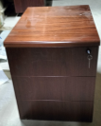 Mobile Pedestal 3 Drawers – Mahogany
