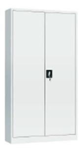 Steel Filing Cupboard with 4 Shelves – Beige