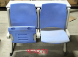 2-Seater Waiting Chair – Blue / Grey