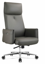 High-Back Executive Chair with Synchro Tilt – Grey