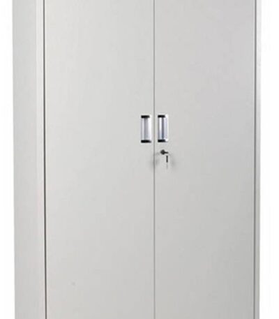 Steel Cabinet 2 Swing Doors 120×46×200 – Light Grey