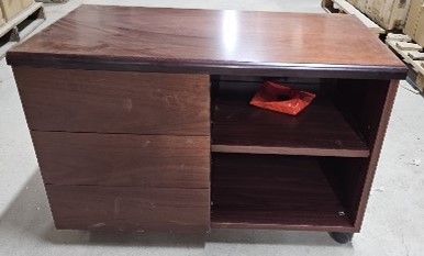 Telephone Cabinet with 3 Drawers – Walnut