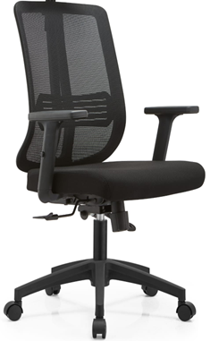 Medium-Back Mesh Office Chair – Black