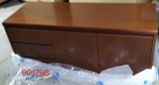 Desk Side Extension with Doors & Drawers – Mahogany