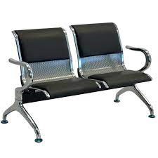2-Seater Visitor Bench – Black