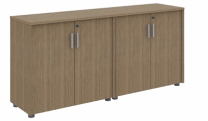 Credenza 4 Doors with Lock 180 cm – Light Oak