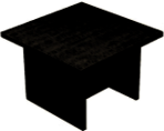 Square Coffee Table 60 cm – Walnut