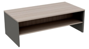 Coffee Table 120 cm with Shelf – Grey Oak / Dark Grey