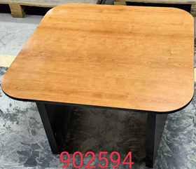 Square Coffee Table 60 cm – Cherry / Dark Grey