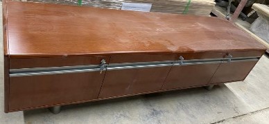 Desk Side Extension 197 cm – Mahogany
