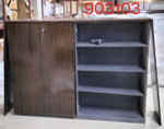 Office Cabinet 184 cm with 4 Doors – Mahogany