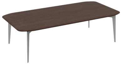 Rectangular Coffee Table 120 × 70 cm – Dark Walnut / Dark Grey
