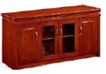 Credenza 4 Doors 150×42×80 – Teak Veneer – Teak