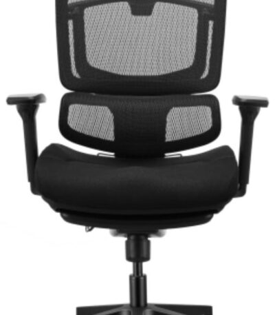 Ergonomic Mesh Chair with Headrest – Black