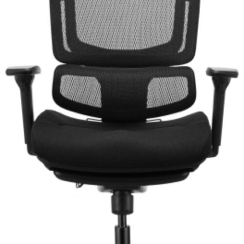 Ergonomic Mesh Chair with Headrest – Black