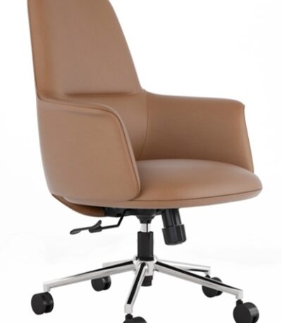 Medium-Back Executive Chair with Synchro Tilt – Tan