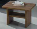Coffee Table 60 cm with Shelf – Walnut