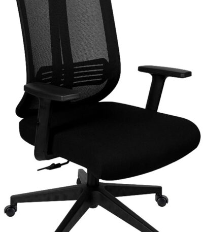 Medium-Back Mesh Chair – Black