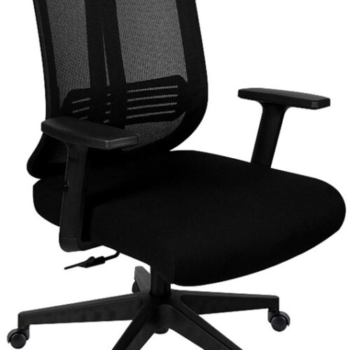 Medium-Back Mesh Chair – Black