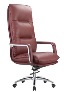 High-Back Executive Chair with Double Cushion – Black