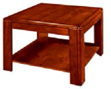 Classic Coffee Table 60 cm with Shelf – Walnut