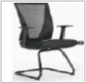 Mesh Visitor Chair with Cantilever Base – Black