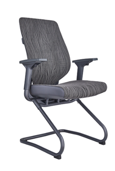 Ergonomic Fabric Visitor Chair – Zebra Print