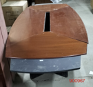 Boat-Shaped Meeting Table 300 cm – Mahogany