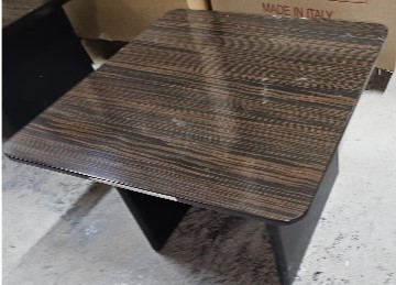 Square Coffee Table 60 cm – Ebony