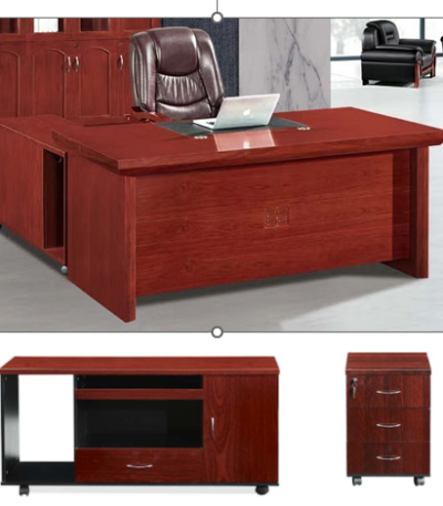 Executive Desk 160 cm – Classic Design – Walnut