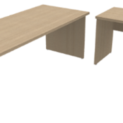 Wooden Desk | مكتب خشب مع زاوية