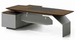 L Shaped Executive | مكتب مدير خشب طبيعي