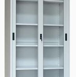 2 Sliding glass doors file cabinet | خزانة ملفات ابواب زجاج