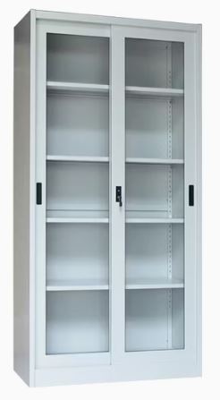 2 Sliding glass doors file cabinet | خزانة ملفات ابواب زجاج