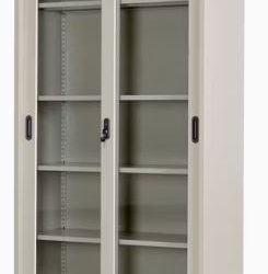 2 Sliding glass doors file cabinet | خزانة ملفات ابواب زجاج
