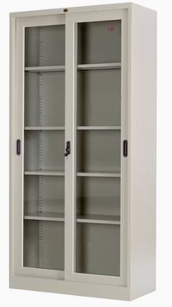 2 Sliding glass doors file cabinet | خزانة ملفات ابواب زجاج