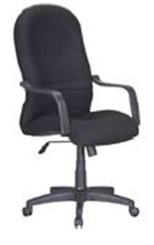 High-back fabric office chair black – AlKhonaini Kuwait