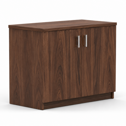 Filing Cabinet 2 Doors with Lock 80×40×75 – Brown | خزانة ملفات خشب بابين مع قفل بني