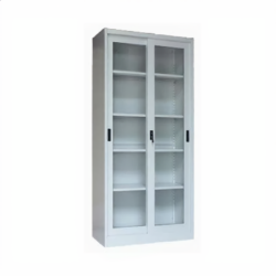 2 Sliding glass doors file cabinet | خزانة ملفات ابواب زجاج