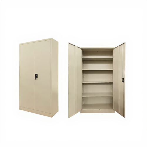 2 Swing-Door Steel File Cabinet – Beige | خزانة ملفات حديد بابين بيج