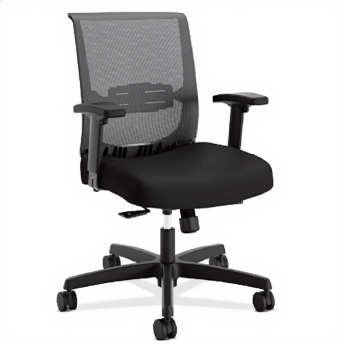 HON Mid Back Mesh Task Chair – Black | كرسي هون ظهر وسط شبك أسود