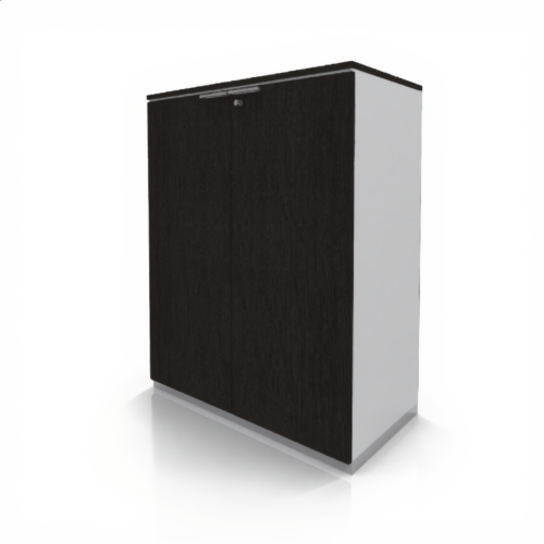Medium Cabinet 2 Doors 100×46×120 – Wenge | خزانة ملفات خشب وسط بابين ونجي