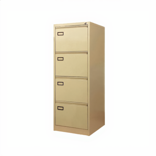 4-Drawer Steel Filing Cabinet – Beige | خزانة ملفات حديد 4 أدراج بيج