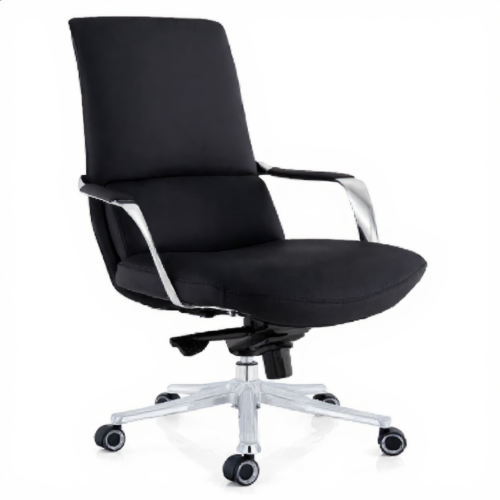 Executive High Back Chair – Black PU | كرسي مدير ظهر عالي أسود